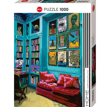 Heye Heye Home: Room With Red Sofa Puzzle 1000pcs