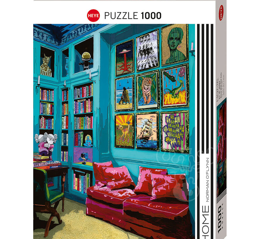 Heye Home: Room With Red Sofa Puzzle 1000pcs
