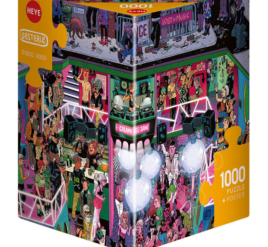 Heye Disco 3000 Puzzle 1000pcs Triangle Box
