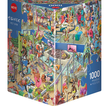Heye Heye Pet Gym Puzzle 1000pcs Triangle Box