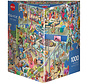 Heye Pet Gym Puzzle 1000pcs Triangle Box