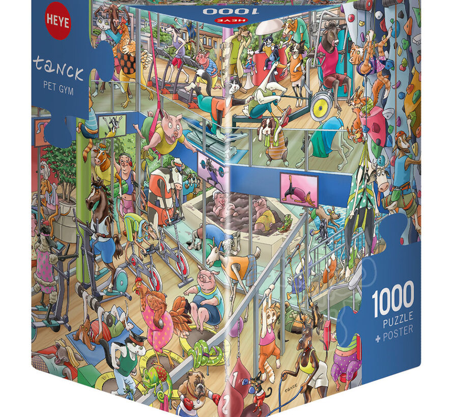 Heye Pet Gym Puzzle 1000pcs Triangle Box