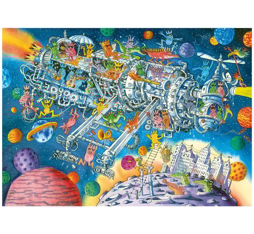 Heye Aliens Welcome! Puzzle 1000pcs Triangle Box