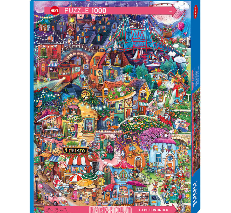 Heye Happytown: Good Evening! Puzzle 1000pcs
