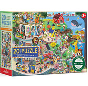 EeBoo eeBoo Animals in Town Puzzle 20pcs