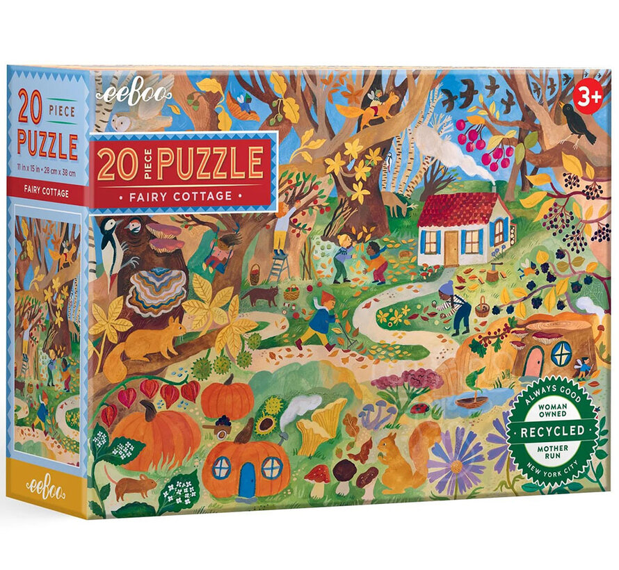 eeBoo Fairy Cottage Puzzle 20pcs
