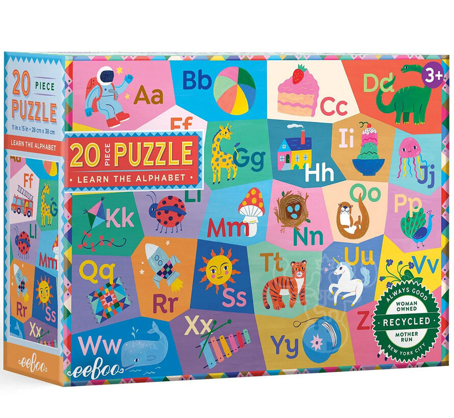 eeBoo Learn the Alphabet Puzzle 20pcs