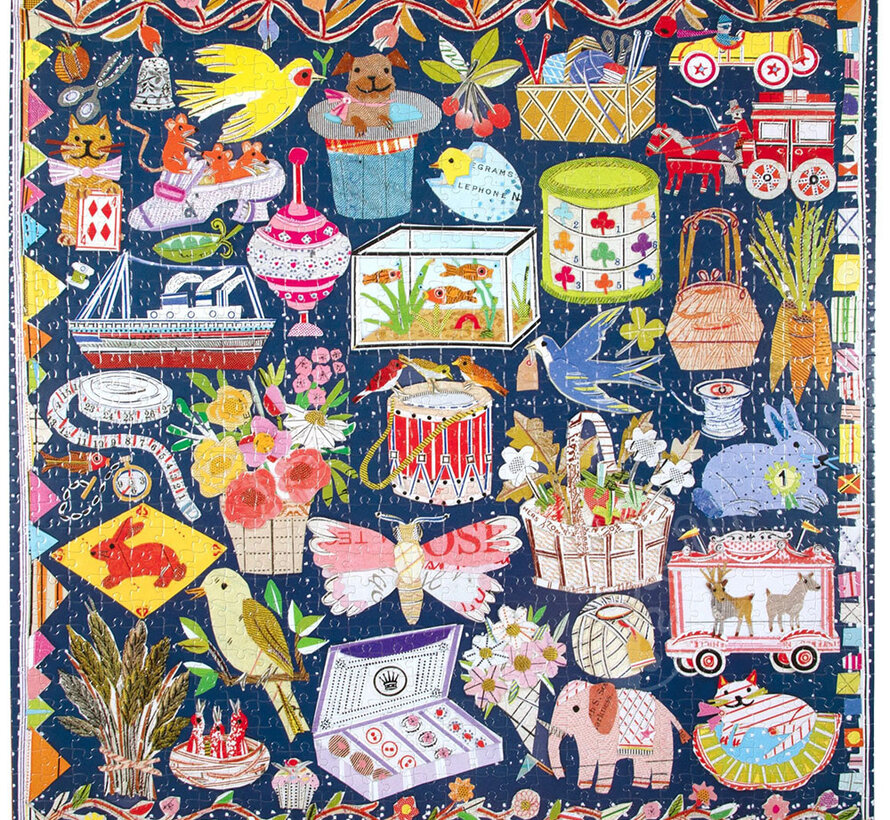 eeBoo The Cat & The Yarn Puzzle 1000pcs