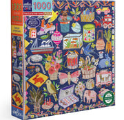 EeBoo eeBoo The Cat & The Yarn Puzzle 1000pcs