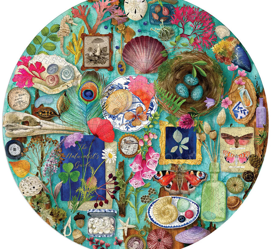 eeBoo Collecting Nature Round Puzzle 500pcs