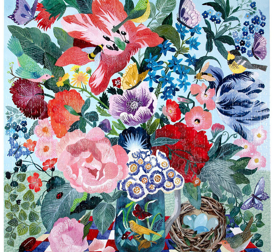 eeBoo Spring Bouquet Puzzle 1000pcs