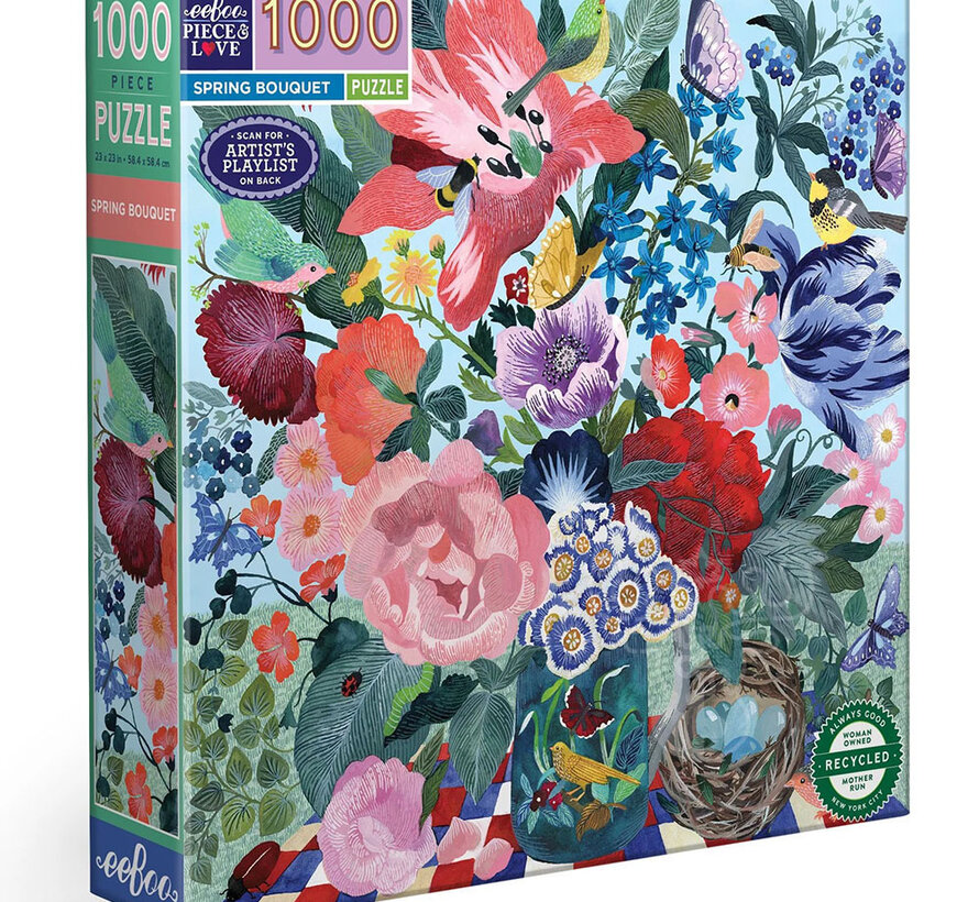 eeBoo Spring Bouquet Puzzle 1000pcs