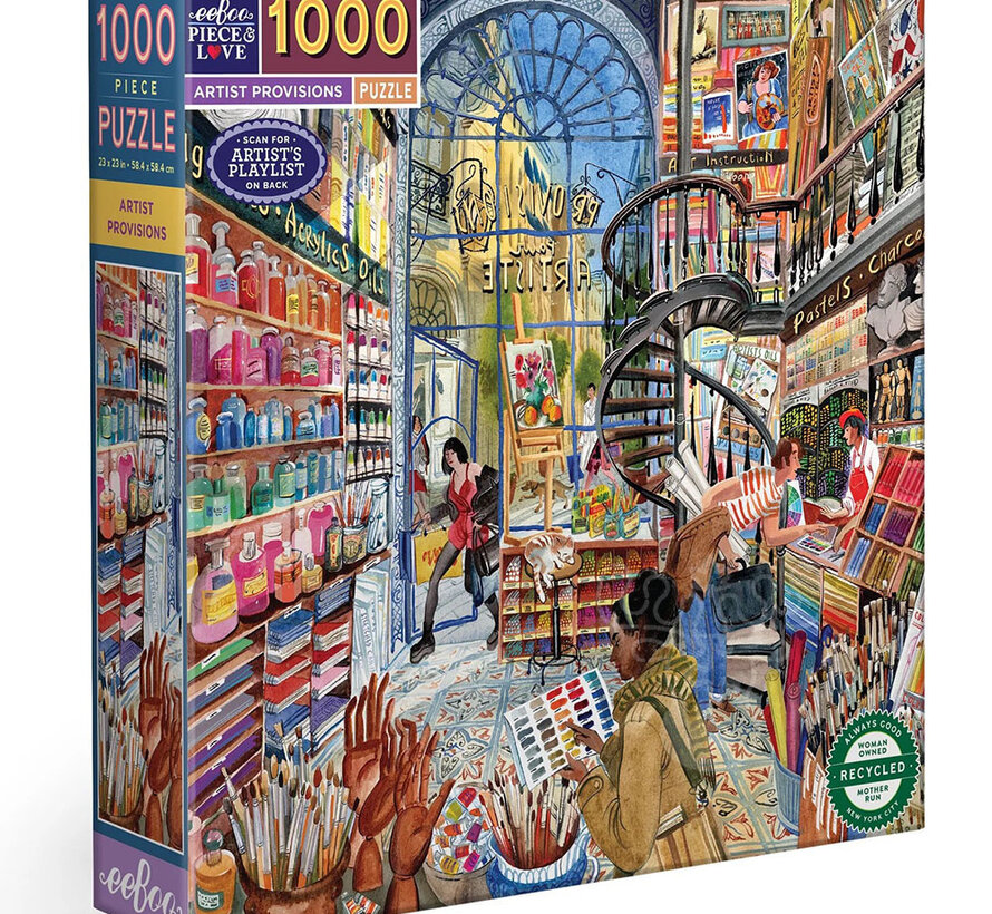 eeBoo Artist Provisions Puzzle 1000pcs