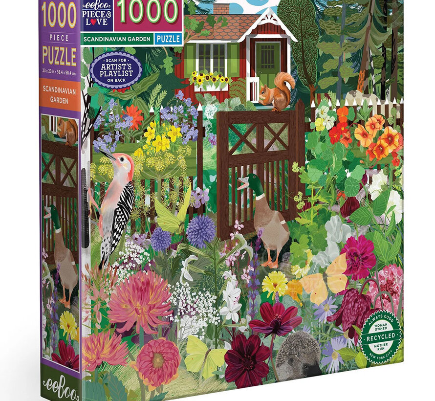eeBoo Scandinavian Garden Puzzle 1000pcs
