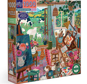 EeBoo eeBoo Artist's Cottage Puzzle 1000pcs