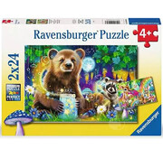 Ravensburger Ravensburger Lovable Woodland Friends Puzzle 2 x 24pcs