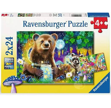 Ravensburger Ravensburger Lovable Woodland Friends Puzzle 2 x 24pcs