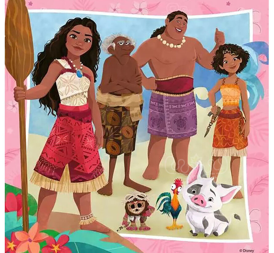 Ravensburger Disney Moana 2: Off To New Adventures Puzzle 3 x 49pcs