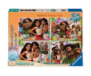 Ravensburger Disney Moana 2 Puzzle 4 x 100pcs Bumper Pack