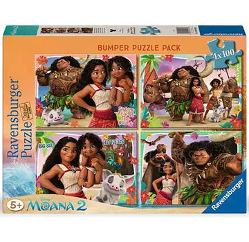 Ravensburger Ravensburger Disney Moana 2 Puzzle 4 x 100pcs XXL Bumper Pack