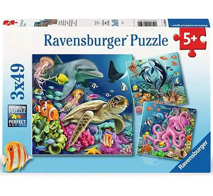 Ravensburger Underwater Splendor Puzzle 3 x 49pcs