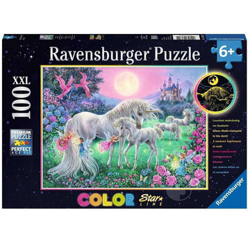 Ravensburger Ravensburger Unicorns in the Moonlight Puzzle 100pcs XXL