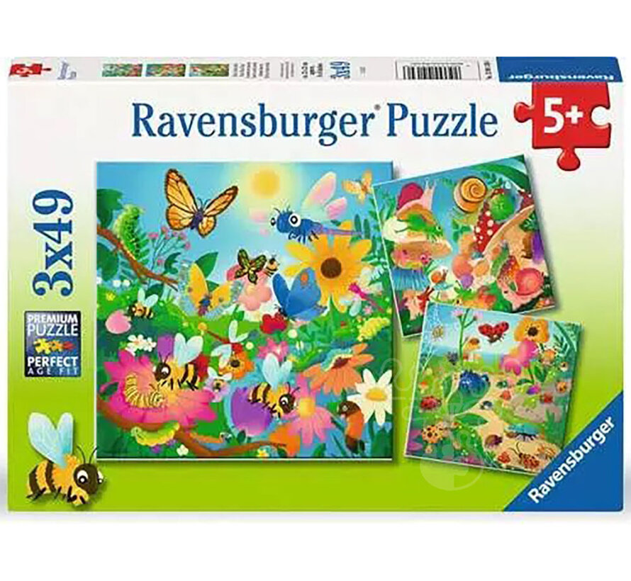 Ravensburger Bugs, Bugs, Bugs Puzzle 3 x 49pcs