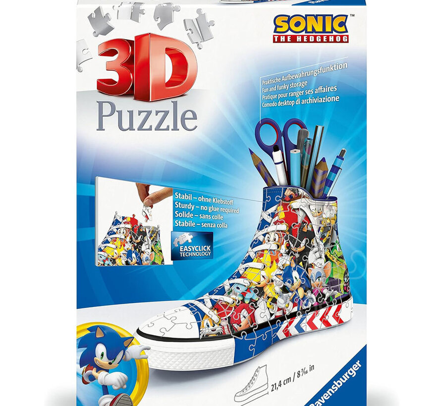 Ravensburger 3D Sneaker: Sonic The Hedgehog Puzzle 108pcs