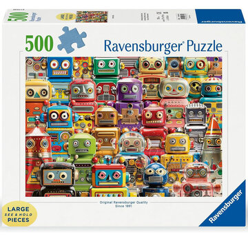 Ravensburger Ravensburger Retro Robots Large Format Puzzle 500pcs