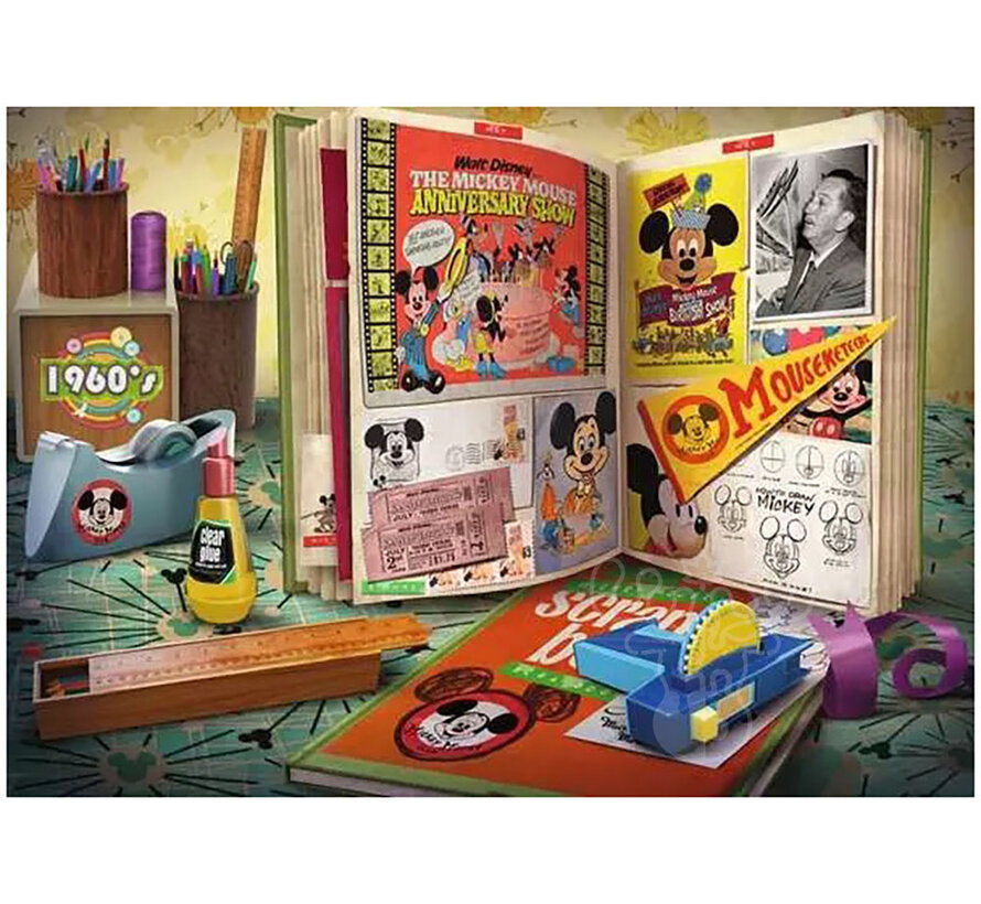 Ravensburger Disney Collectors Edition Mickey Mouse: 1960 Mickey Moments Puzzle 1000pcs