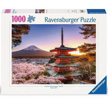 Ravensburger Ravensburger Mount Fuji Cherry Blossom View Puzzle 1000pcs
