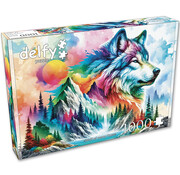 Delfy Delfy Wolf of Many Hues Puzzle 1000pcs
