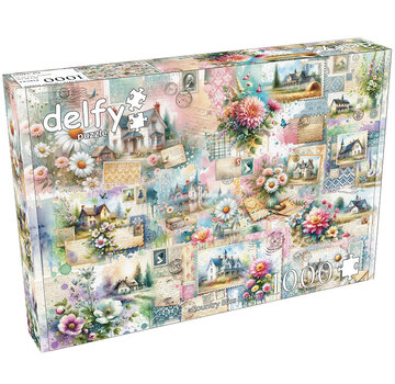 Delfy Delfy Country Bliss Letters Puzzle 1000pcs - Canada Only