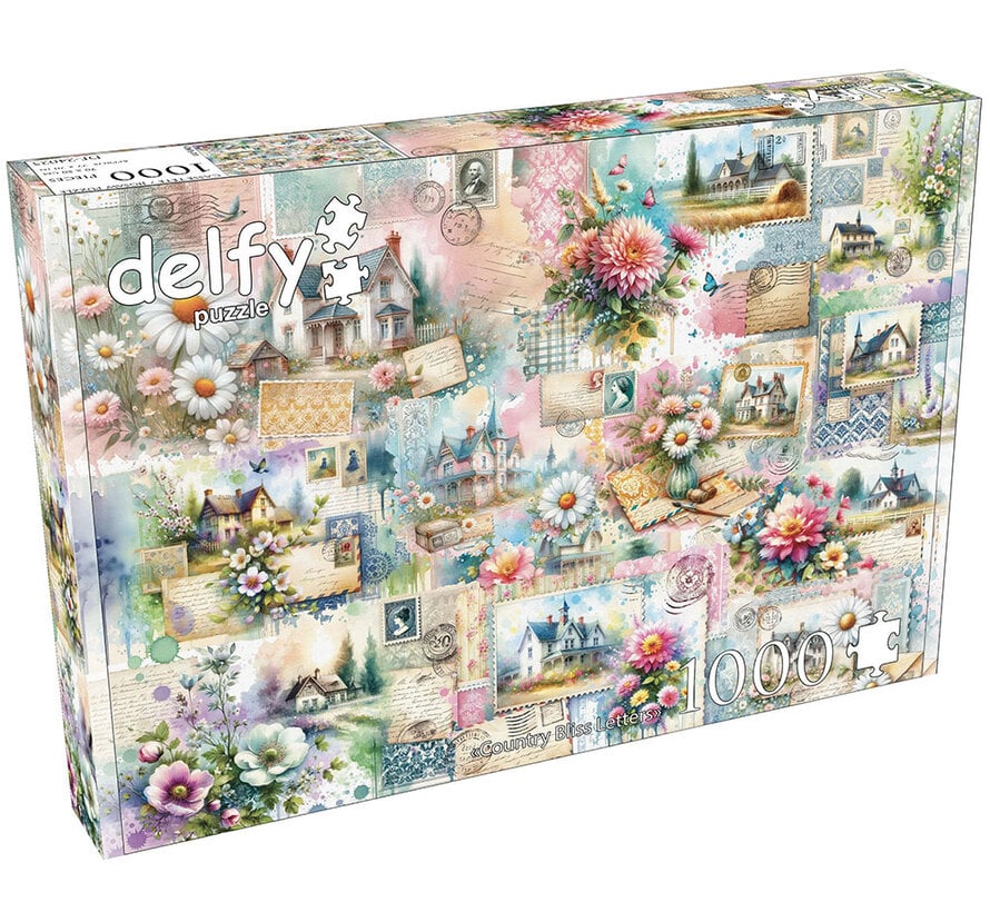 FINAL SALE Delfy Country Bliss Letters Puzzle 1000pcs *
