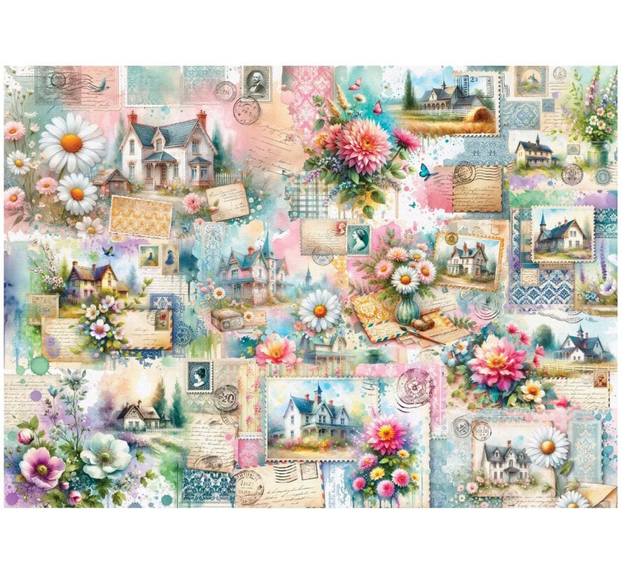 FINAL SALE Delfy Country Bliss Letters Puzzle 1000pcs *