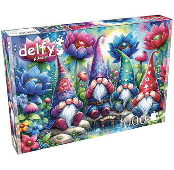 Delfy Delfy Gnomes Among Flowers Puzzle 1000pcs