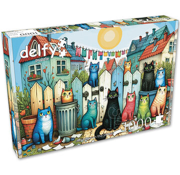 Delfy Delfy Whiskers on the Street Puzzle 1000pcs