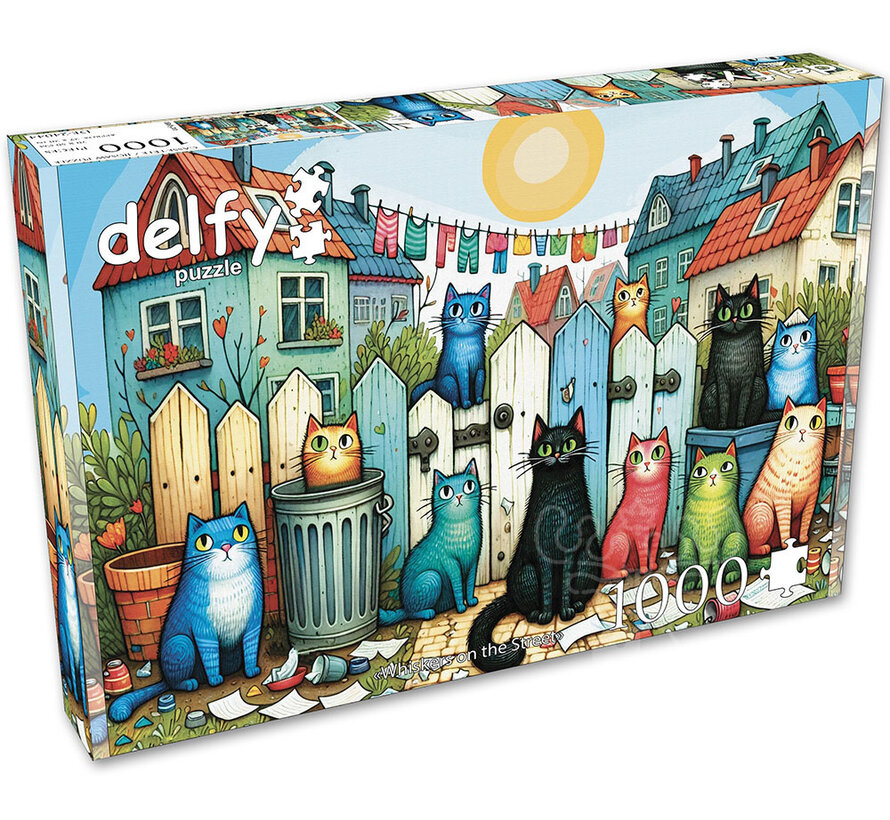 Delfy Whiskers on the Street Puzzle 1000pcs