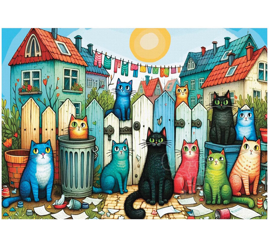 Delfy Whiskers on the Street Puzzle 1000pcs
