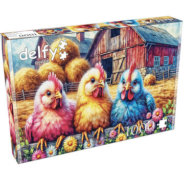 Delfy Delfy Egg-citing Trio Puzzle 1000pcs