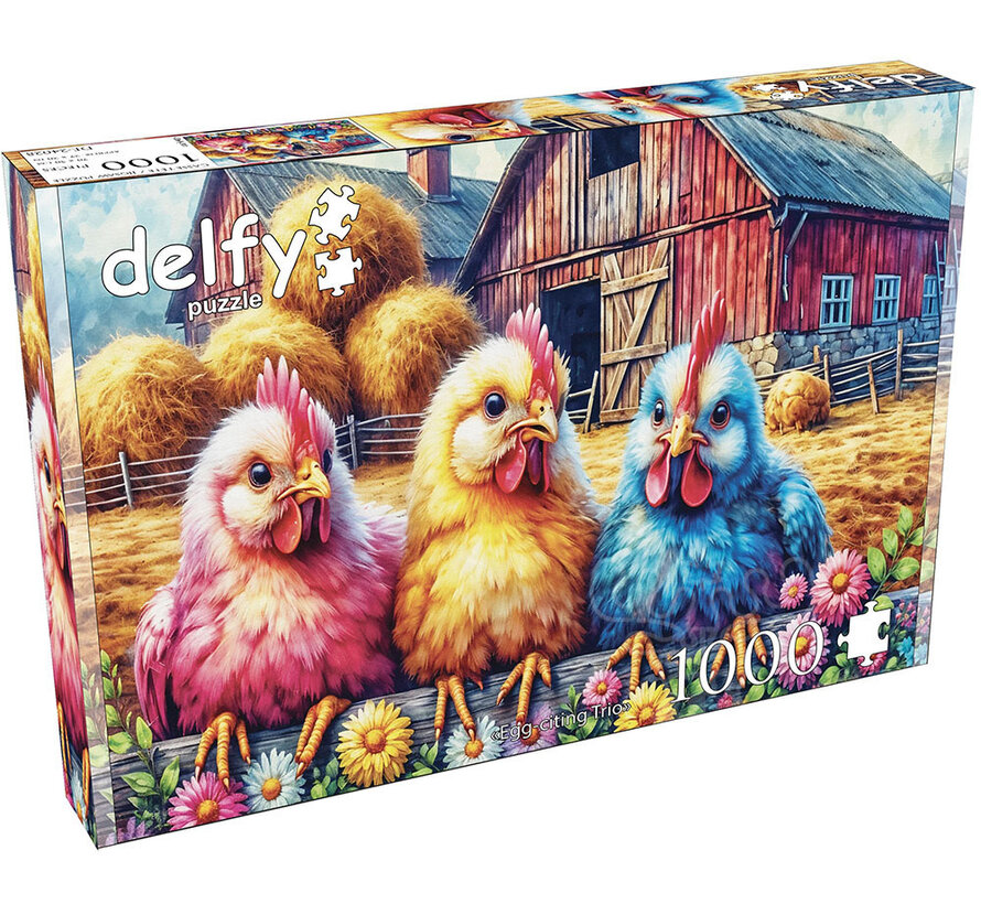 Delfy Egg-citing Trio Puzzle 1000pcs