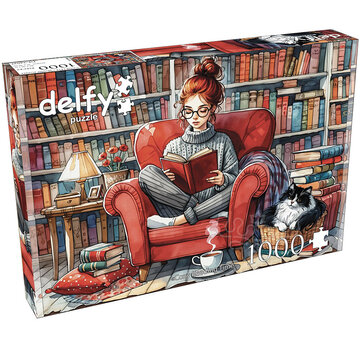 Delfy Delfy Cozy Reading Time Puzzle 1000pcs - Canada Only