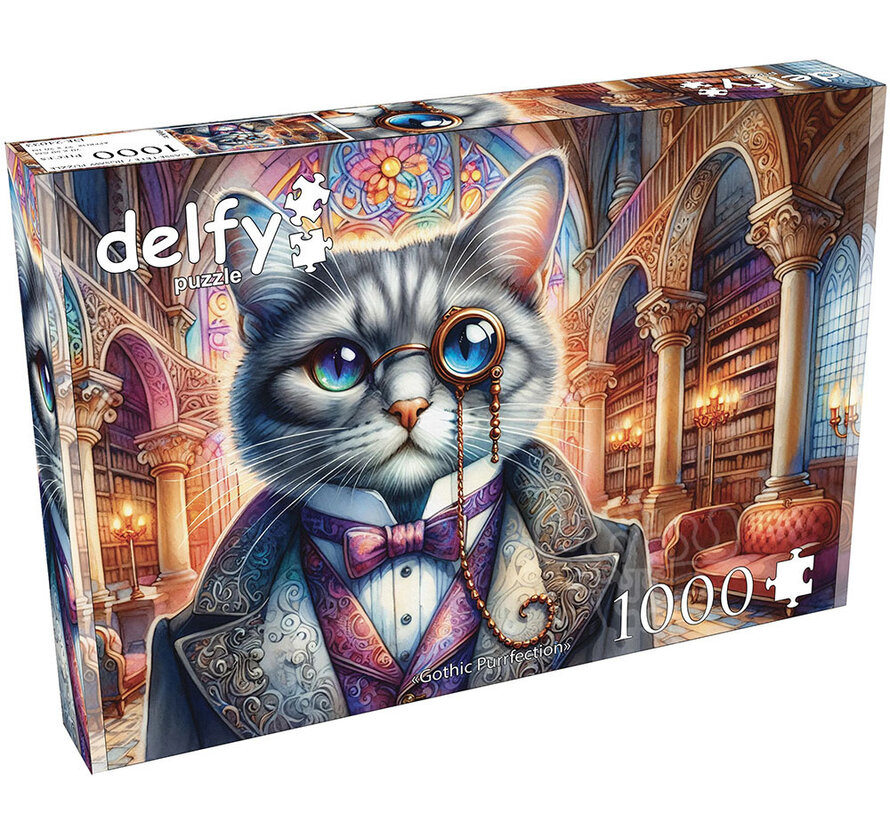 FINAL SALE Delfy Gothic Purrfection Puzzle 1000pcs *