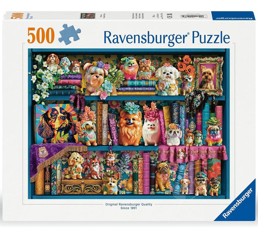 Ravensburger Precious Porcelain Pups Puzzle 500pcs
