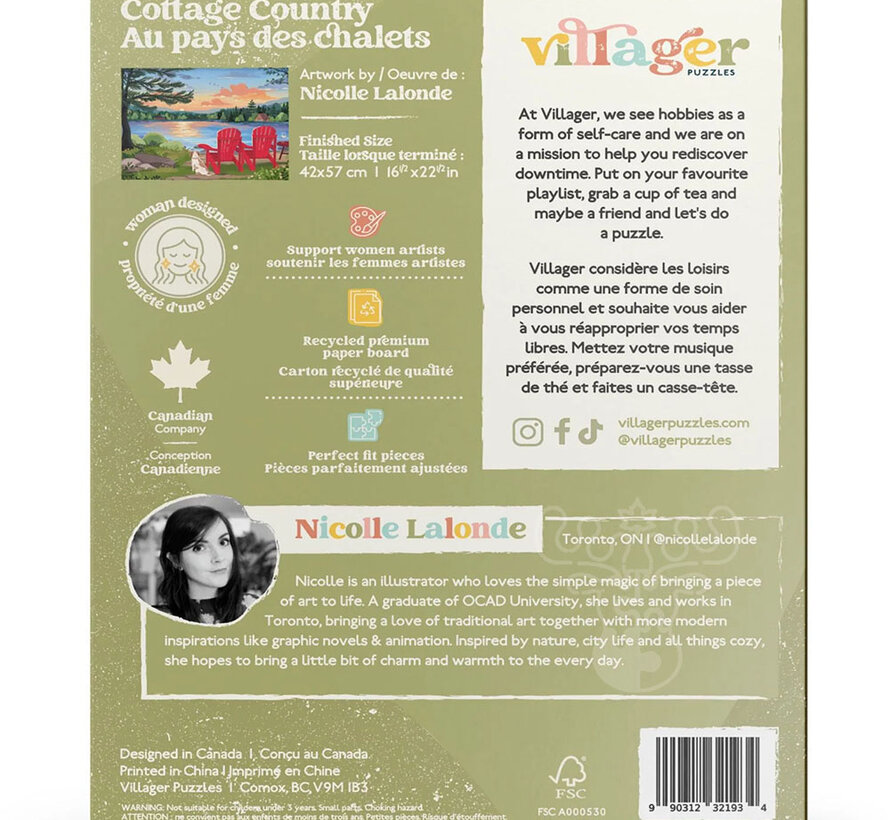 Villager Cottage Country Puzzle 500pcs