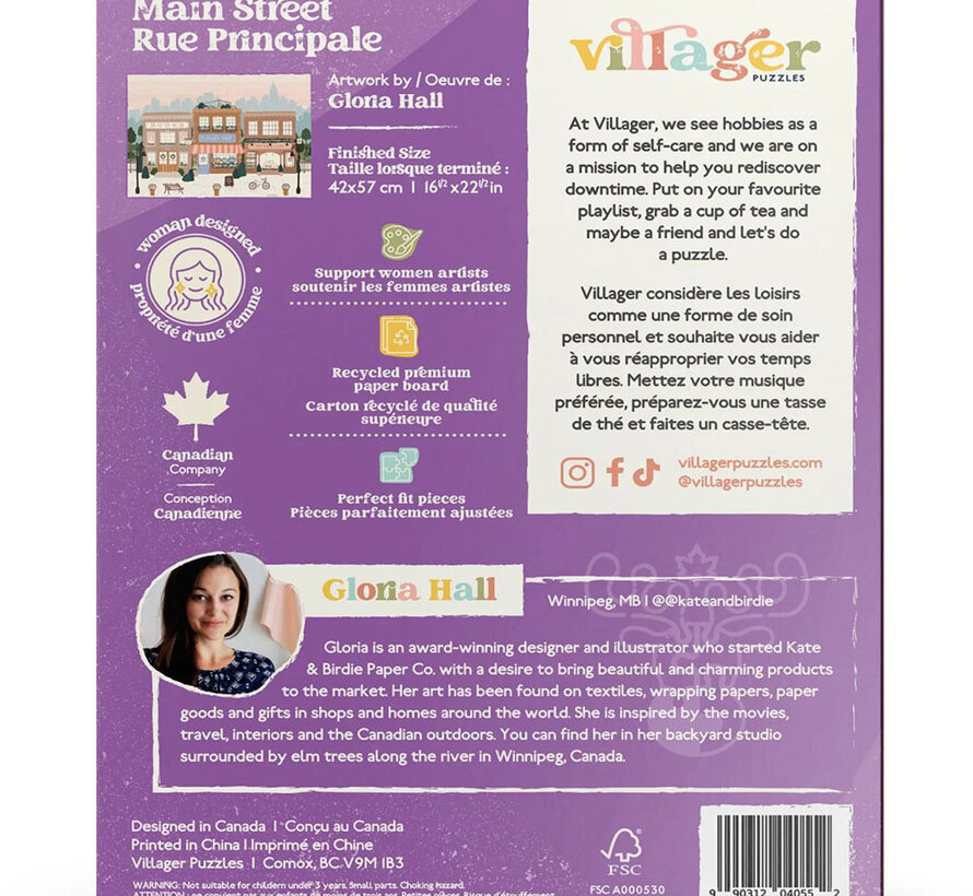 Villager Main Street Puzzle 500pcs