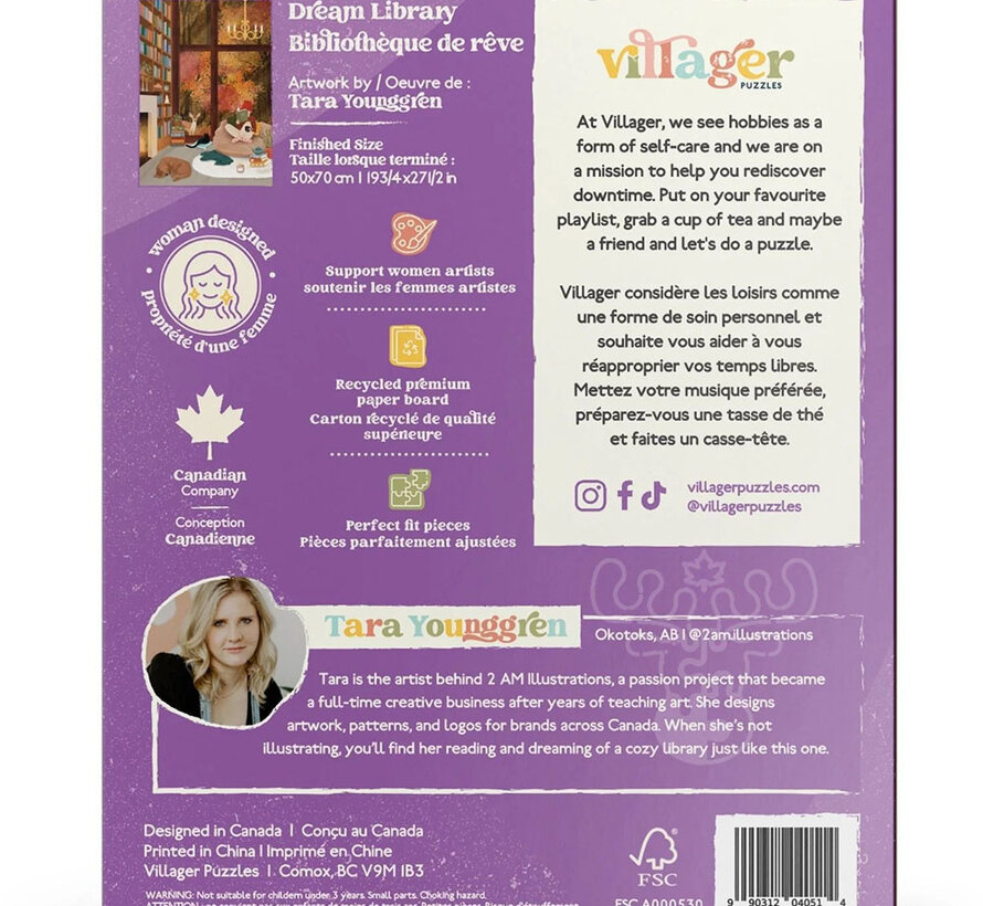 Villager Dream Library Puzzle 1000pcs