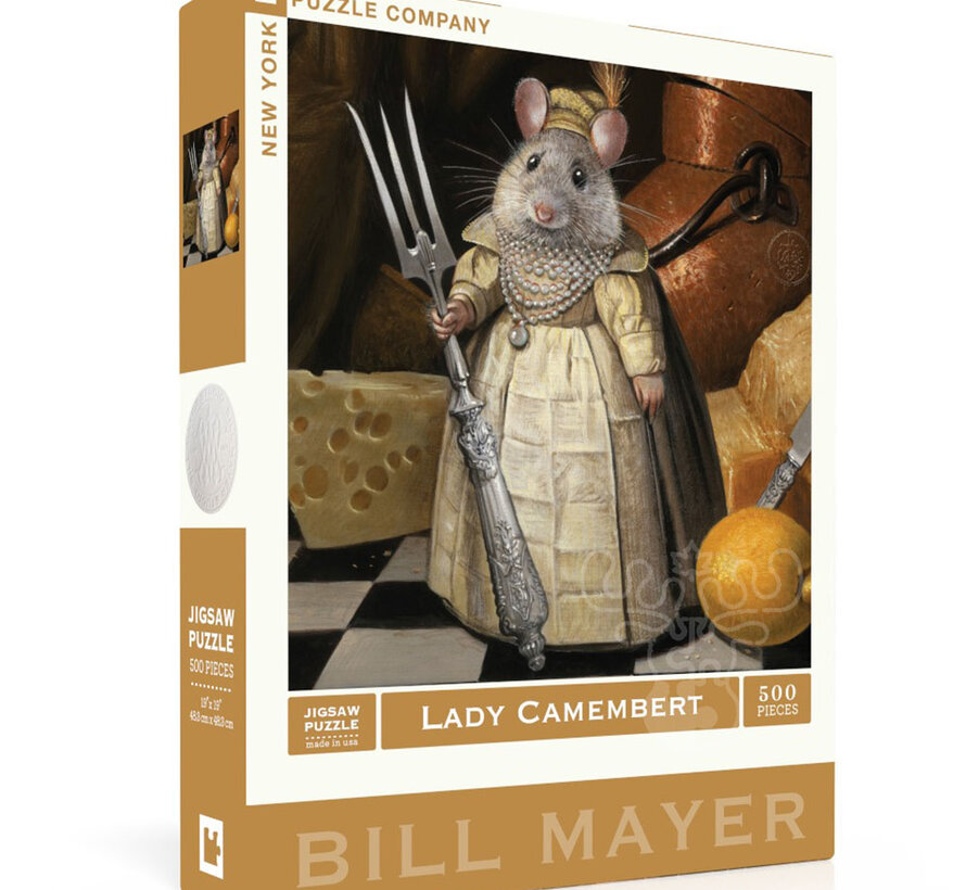 New York Puzzle Co. Bill Mayer: Lady Camembert Puzzle 500pcs