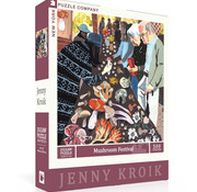 New York Puzzle Company New York Puzzle Co. Jenny Kroik: Mushroom Festival Puzzle 500pcs
