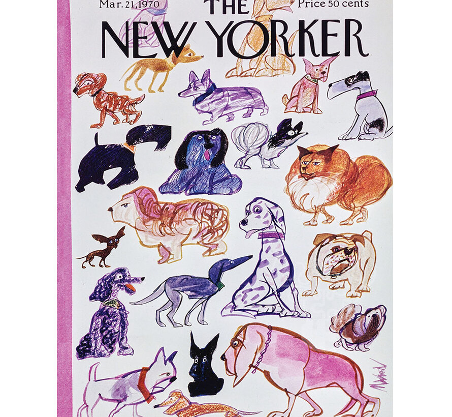 New York Puzzle Co. The New Yorker: Doggies Puzzle 750pcs